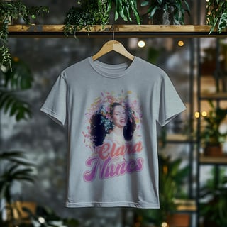 Nome do produto Camiseta Plus Size Clara Nunes