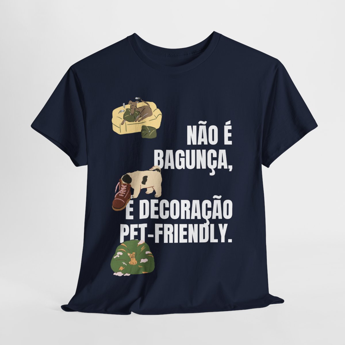 Nome do produto: Camiseta Decoração Pet-Friendly