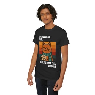 Nome do produto Camiseta Gatos e Café
