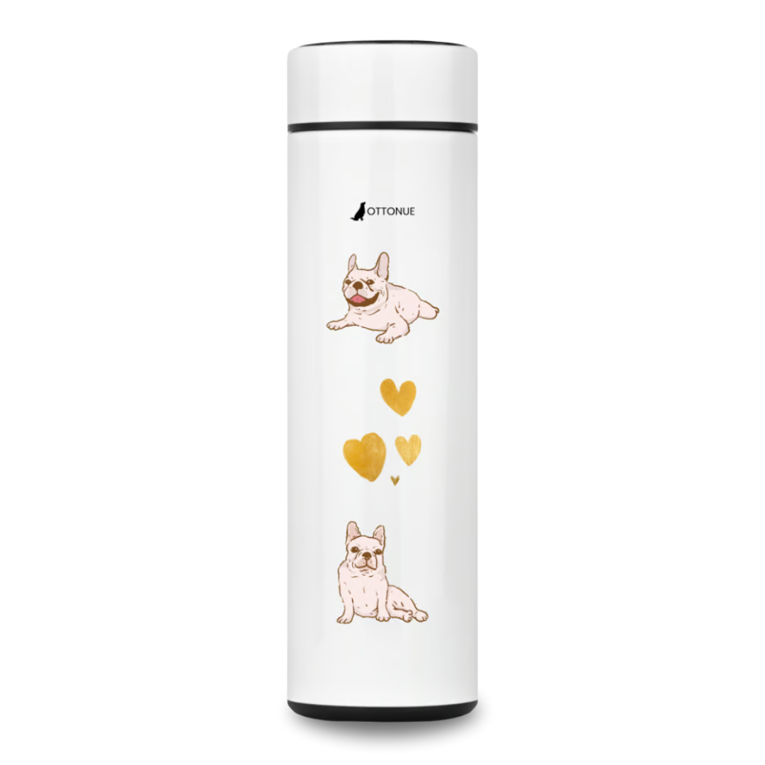 Nome do produto: Garrafa Bulldogue Francês Love