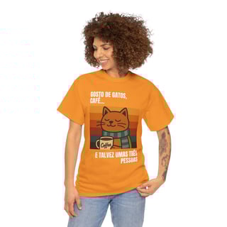 Nome do produto Camiseta Gatos e Café