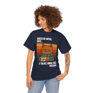 Nome do produto Camiseta Gatos e Café