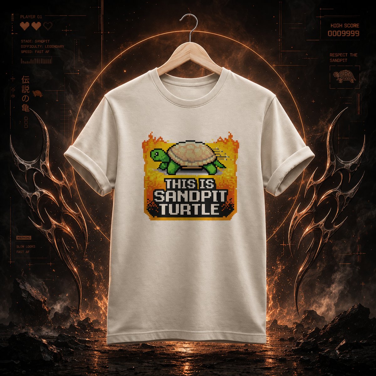 Nome do produto: [PREMIUM] CAMISETA THIS IS SANDPIT TURTLE “OFF-WHITE”