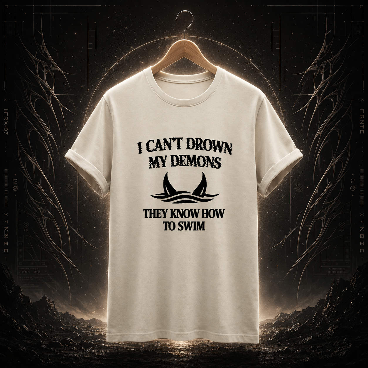 [PREMIUM] CAMISETA I CAN’T DROWN MY DEMONS “OFF-WHITE”