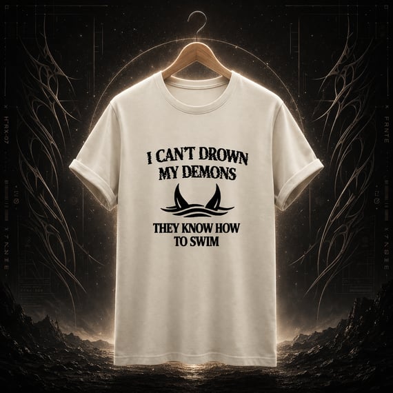 [PREMIUM] CAMISETA I CAN’T DROWN MY DEMONS “OFF-WHITE”