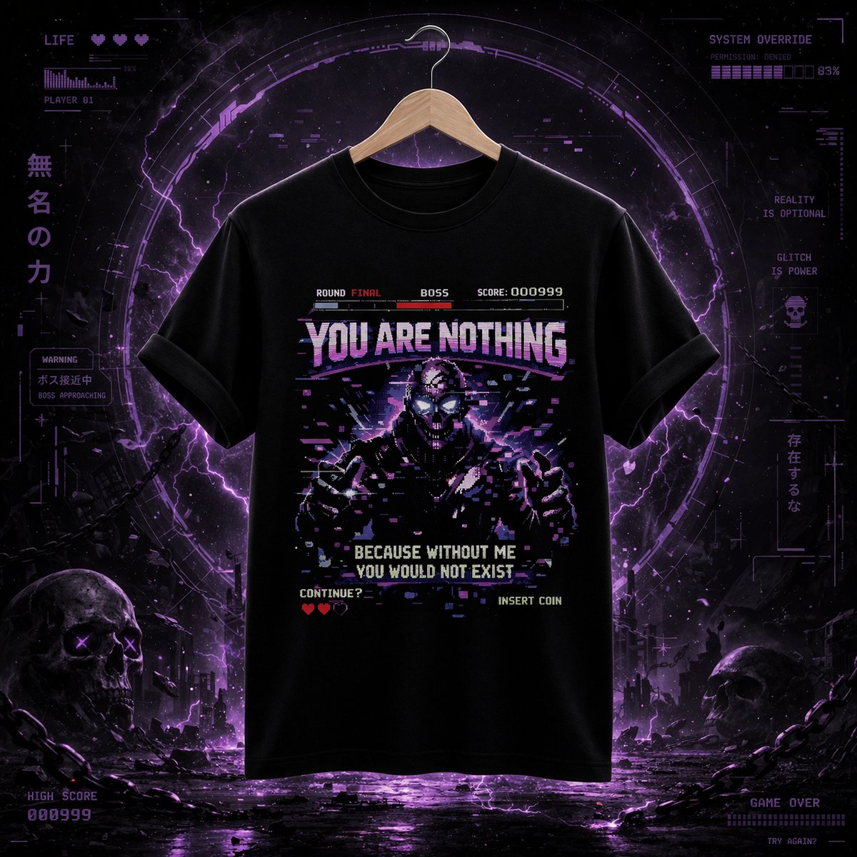 Nome do produto: [PREMIUM] CAMISETA YOU ARE NOTHING