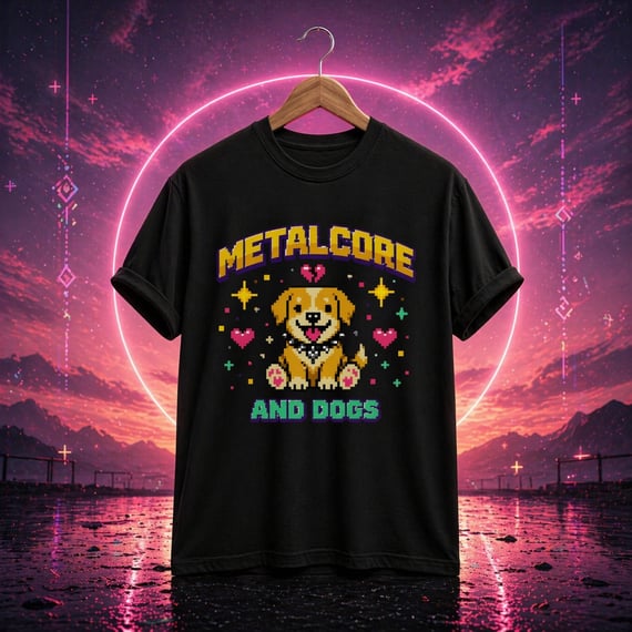 [BÁSICA] CAMISETA “METALCORE AND DOGS”