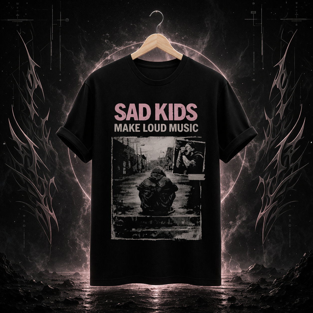 [PREMIUM] CAMISETA SAD KIDS MAKE LOUD MUSIC