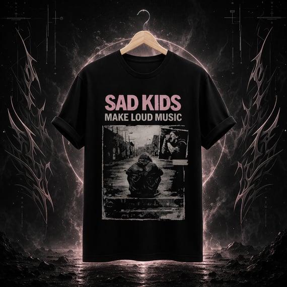 [PREMIUM] CAMISETA SAD KIDS MAKE LOUD MUSIC