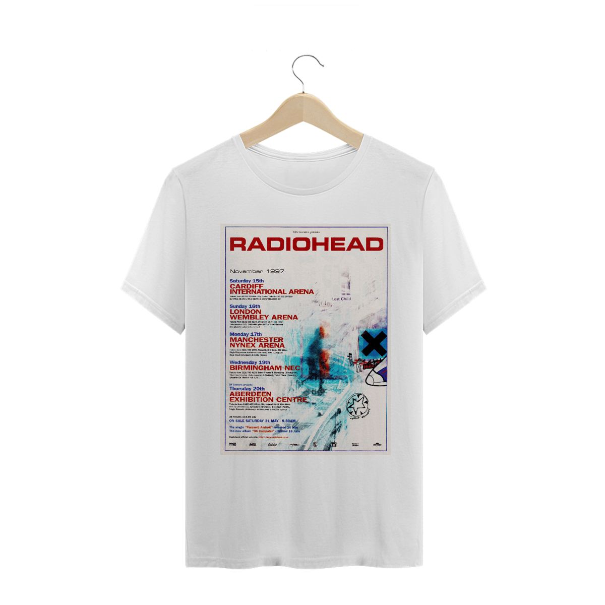 Nome do produto: Camiseta Radiohead - OK Computer - 1997 Concerts