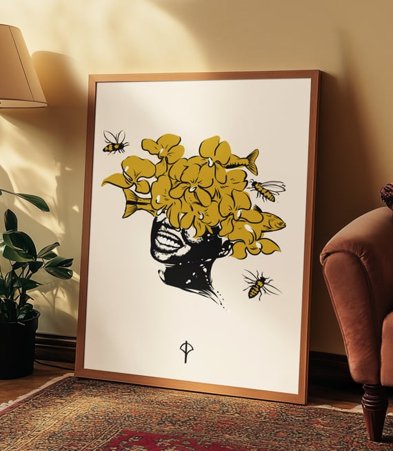 Poster Oxum fundo branco 