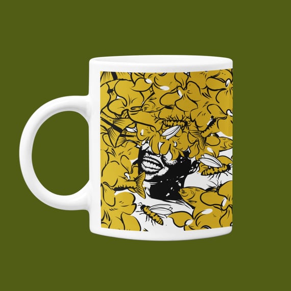 Caneca Oxum e os lírios amarelos 