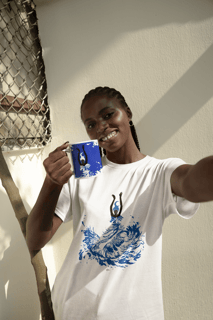 Camisa Yemanjá Azul Quality Corte Masculino