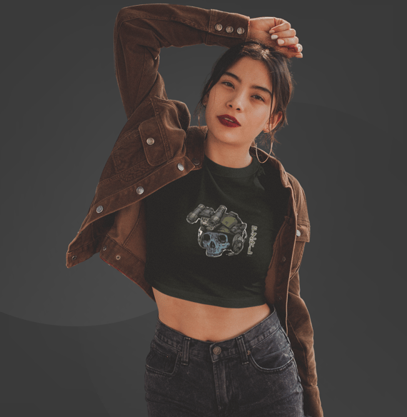 Camise Cropped Fuzileiro Real Skull Operation