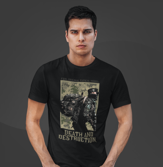 Camiseta Fuzileiro Real Deeth and destructin