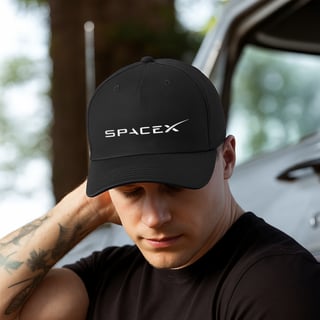 Boné SpaceX Com Tela