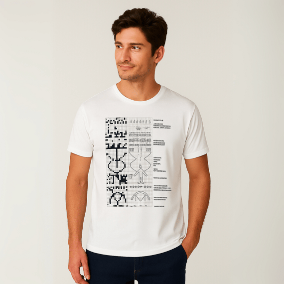 Camisa Unissex Mensagem de Arecibo
