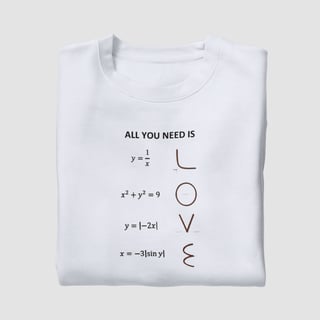 Nome do produtoCamisa Equação do amor