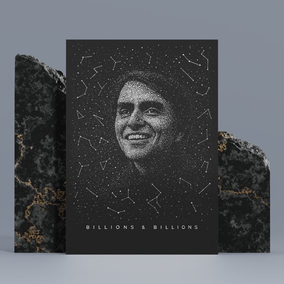 Poster Carl Sagan STARS