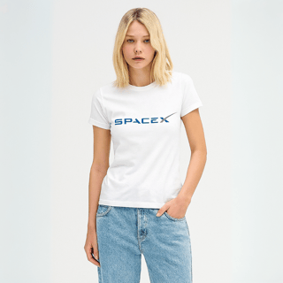 Camisa SpaceX Feminina Branca