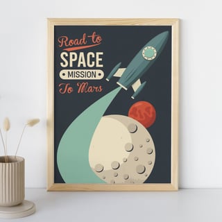 Nome do produtoPoster Road to SPACE