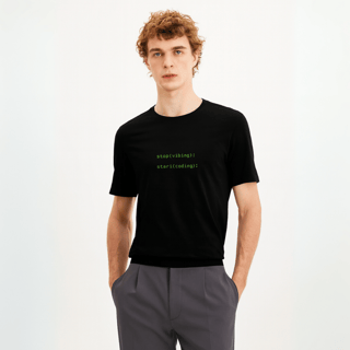 Camisa Minimalista Coding Start Unissex