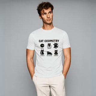 Camisa Cat Geometry Unissex
