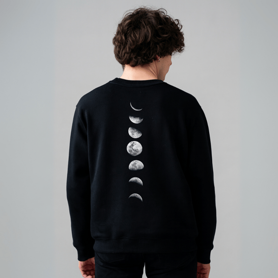 Moletom Fases da Lua Minimalista Unissex