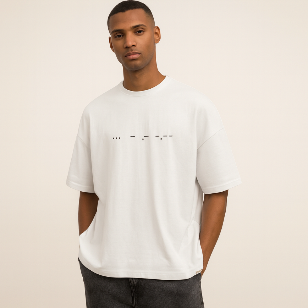 Nome do produto: Camisa Interestelar STAY Codigo Morse