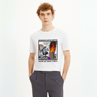 Camisa Science Cat Unissex