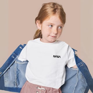 Nome do produtoCamisa NASA Infantil Minimalista