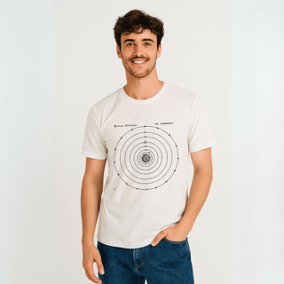 Nome do produtoCamisa Unissex Sistema Solar Copernico