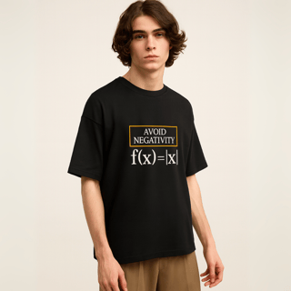 Nome do produtoCamisa Avoid Negativity Math Unissex