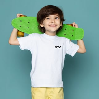 Nome do produtoCamisa NASA Infantil Minimalista