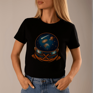 Nome do produtoCamisa Feminina Capacete de Astronauta