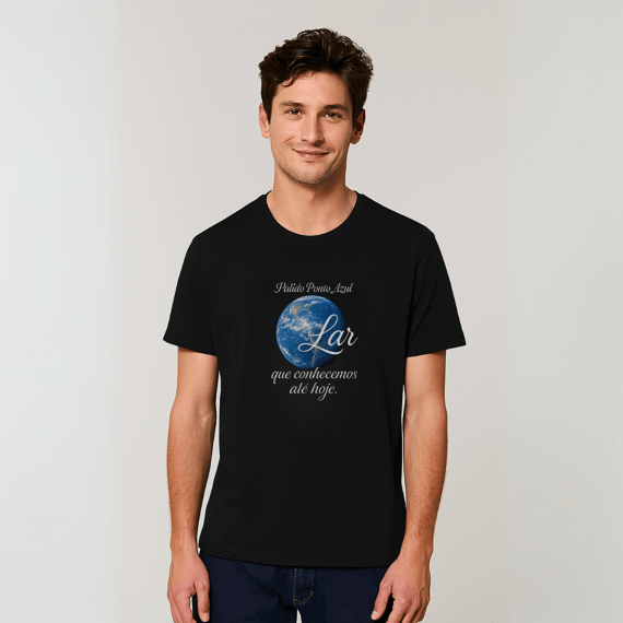 Camiseta Pálido Ponto Azul Unissex