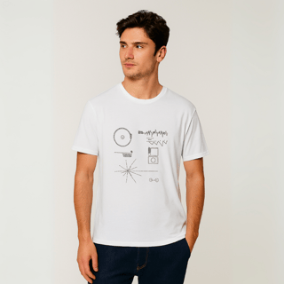 Nome do produtoCamisa Voyager Golden Record (Detalhe em Preto)