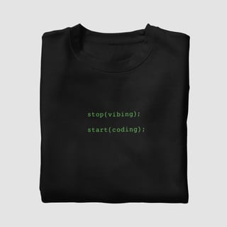 Nome do produtoCamisa Minimalista Coding Start Unissex