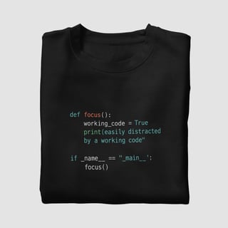 Nome do produtoCamisa Coding Focus Unissex