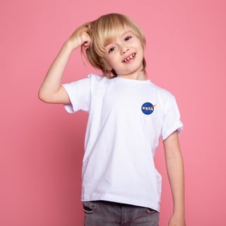 Nome do produtoCamisa NASA Infantil Minimalista