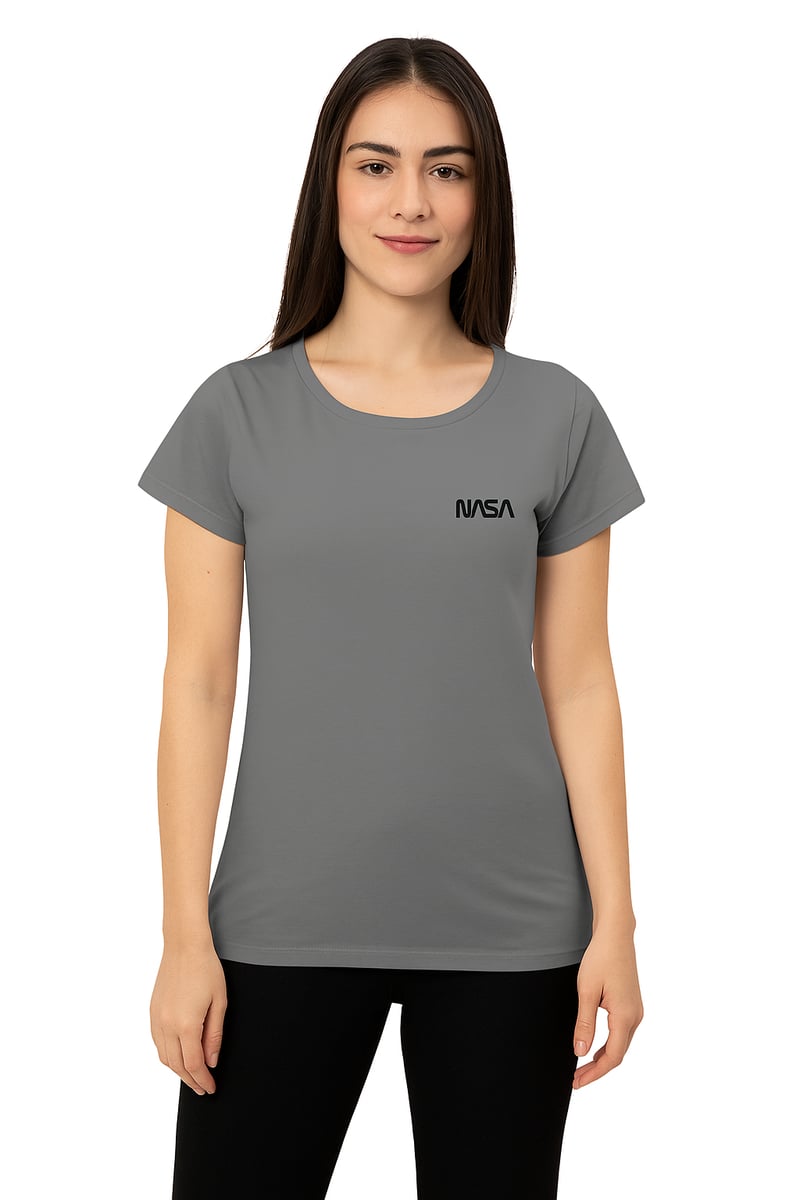 Nome do produto: Camisa NASA Feminina Minimalista