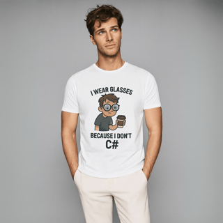 Nome do produtoCamisa I wear Glasses C# Unissex COD
