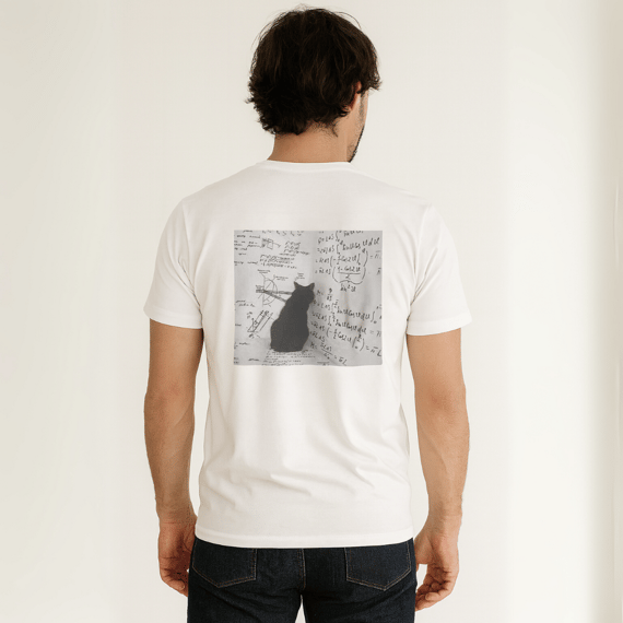Camisa Unissex Equação de Schrödinger Frente e Verso