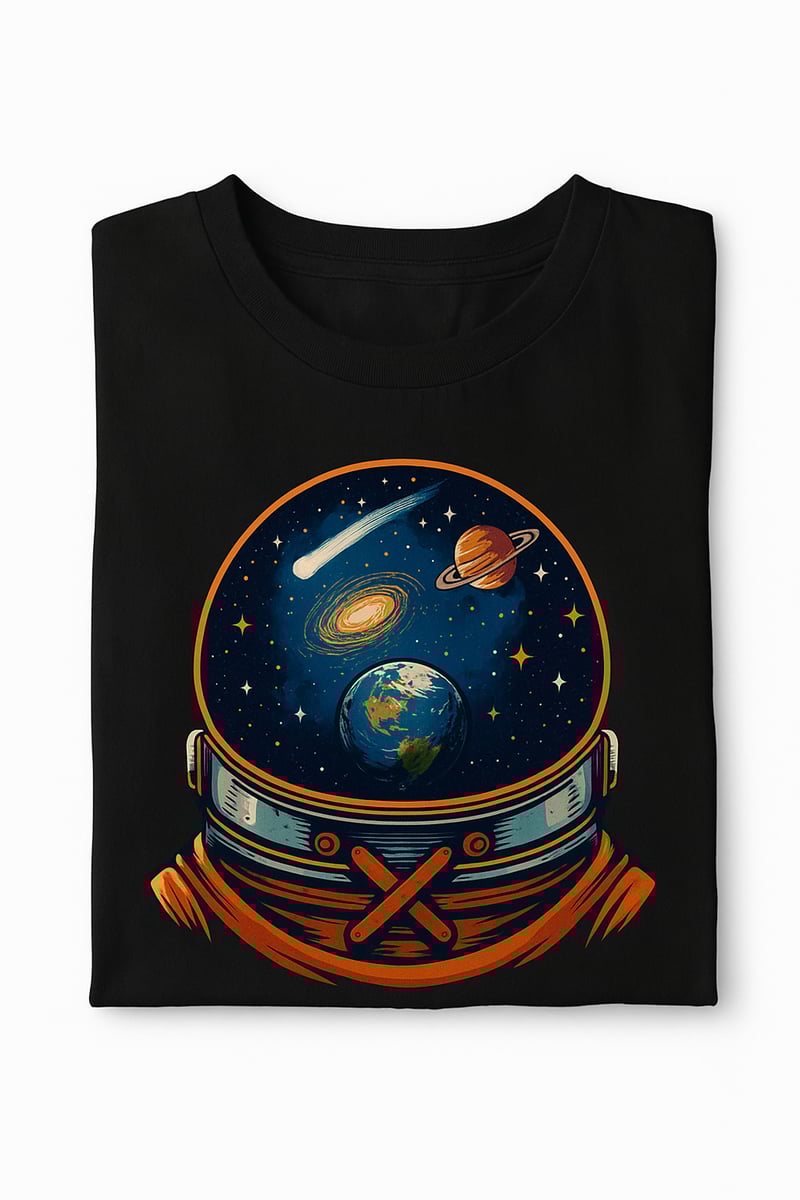 Nome do produto: Camisa Feminina Capacete de Astronauta