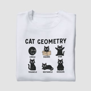 Nome do produtoCamisa Cat Geometry Unissex