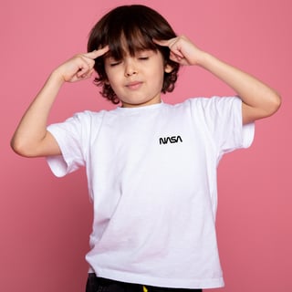 Nome do produtoCamisa NASA Infantil Minimalista