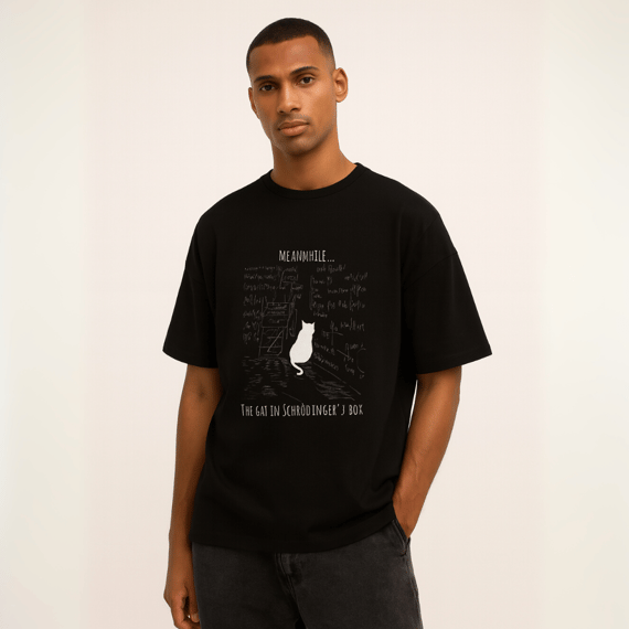 Camisa Schrondinger Cat Unissex