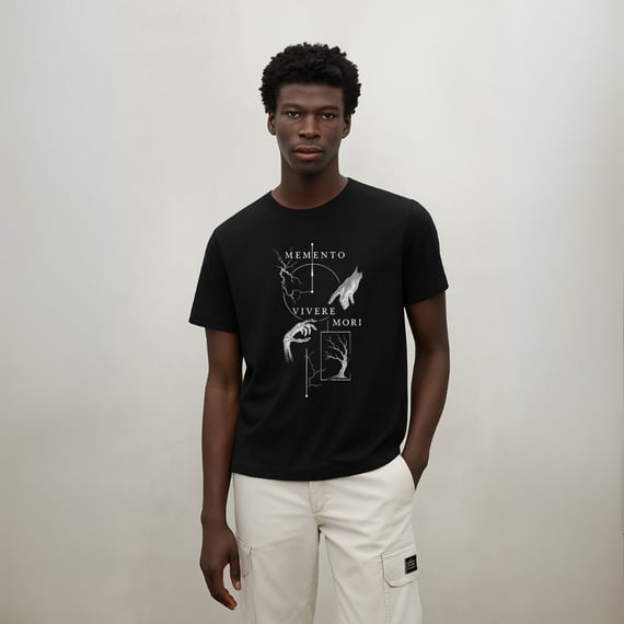 Camisa Memento Vivere Morire