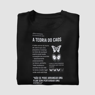 Nome do produtoCamisa Teoria do CAOS Unissex
