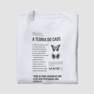 Nome do produtoCamisa Teoria do CAOS